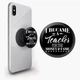 Попсокет (Popsockets) держатель для смартфона Учитель (8754-2069-BK) Черный - изображение 1