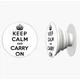 Попсокет (Popsockets) держатель для смартфона Keep Calm (8754-2009-WT) Белый - изображение 4