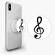 Попсокет (Popsockets) держатель для смартфона Скрипичный ключ (8754-2086-WT) Белый - изображение 1