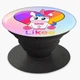 Попсокет (Popsockets) держатель для смартфона Лайки Единорог (Likee Unicorn) (8754-1594-BK) Черный - изображение 5