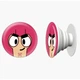 Попсокет (Popsockets) держатель для смартфона Значок Спайк Браул Старс (Pin Spike Brawl Stars) (8754-1969-WT) Белый - изображение 8
