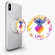 Попсокет (Popsockets) держатель для смартфона Стич Лайки (Stitch Likee) (8754-1596-WT) Белый - изображение 1