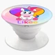 Попсокет (Popsockets) держатель для смартфона Лайки Единорог (Likee Unicorn) (8754-1594-WT) Белый - изображение 5
