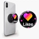 Попсокет (Popsockets) держатель для смартфона Лайк (Likee) (8754-1055-BK) Черный - изображение 1