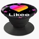 Попсокет (Popsockets) держатель для смартфона Лайк (Likee) (8754-1055-BK) Черный - изображение 5