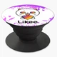 Попсокет (Popsockets) держатель для смартфона Лайк Котик (Likee Cat) (8754-1036-BK) Черный - изображение 5