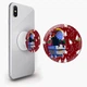 Попсокет (Popsockets) держатель для смартфона Санта Майк Браул Старс (Santa Mike Brawl Stars) (8754-1001-WT) Белый - изображение 1