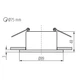 Точковий світильник Kanlux 36224 Glozo DSO G/B GU10/GU5.3 1x10W IP20 Bl - изображение 2