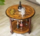 Столик бар дерев'яний коричневий 60x60x49 см. 480599 - зображення 4