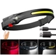 Ліхтар налобний CB-689-1-LM+COB (white+red), Motion Sensor, Li-Ion акумулятор, зарядний пристрій Type-C, чорний, (001438759). - зображення 1