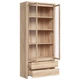 Витрина Каспиан REG2W2S-900х405х2005 из ДСП цвет дуб сонома Gerbor Holding - изображение 3