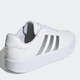 Жіночі кеди низькі adidas Originals Court Platform GV8996 37.5 (4.5UK) 23 см Cloud White/Silver Metallic/Cloud White (5904248842741) - зображення 4