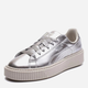 Damskie tenisówki Puma Basket Platform 36603102 39 (5.5UK) 25 cm Srebrne (4059504139132) - obraz 2
