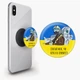 Попсокет (Popsockets) держатель для смартфона Призрак Киева (8754-3770-BK) Черный - изображение 1