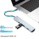 USB Хаб для макбука, телефона DP Type C 4k HDMI + PD + USB C + 2 USB 3.0/3.1 + DS/TF + RJ45 LAN - изображение 5