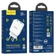 Сетевое зарядное устройство Hoco N6 Charmer (2USB, QC3.0, 3A) - White - изображение 4