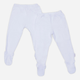 Повзунки Chicco 090.11342-033 74 см 2 шт White (8054707092693) - зображення 1