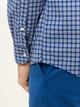 Koszulka Tommy Hilfiger Basic Check Shirt MW0MW12159 S Niebieska (8719859479531) - obraz 6