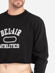 Bluza bez kaptura męska Bel-Air Athletics 29BELM901206751-99 L Czarna (8059304306518) - obraz 3