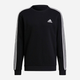 Світшот утеплений чоловічий Adidas 3 Stripe Fleece Sweater GK9106 L Чорний (4064045348349 ) - зображення 4