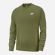 Світшот чоловічий Nike Club crew Sweat BV2662-327 2XL Зелений (195238899844) - зображення 9