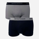 Figi-szorty Emporio Armani CC717-111210 L 2 szt Szary/Granatowy (8033921434519) - obraz 1