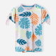 Футболка 5.10.15 Tropic Flow 4I4049 134 см Білий/Зелено-рожевий (5902361985512) - зображення 1