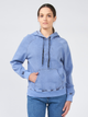 Bluza damska z kapturem kangurka Karl Lagerfeld KLWJ0027RK02004W3-818 XS Niebieska (9000005057550) - obraz 1