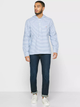 Bluza z kapturem GANT Gbpord Stripe Pop Reg Hood 3013124 S Bright Cobalt (7325705704576) - obraz 4