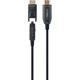 Кабель мультимедийный HDMI M to HDMI M 30.0m V2.0 AOC 4K60Hz gold Cablexpert (CCBP-HDMID-AOC-30M) - изображение 1