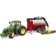 Спецтехника Bruder трактор John Deere 7R 350 с прицепом, краном и бревнами (03154) - изображение 1