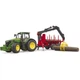 Спецтехника Bruder трактор John Deere 7R 350 с прицепом, краном и бревнами (03154) - изображение 6