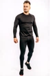 Термокофта (лонгслив) мужская тёплая ACTIX Promenade, черная, утеплённая микрофлисом [M44102-S] S - изображение 6