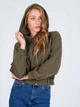 Худи BEBE PLUS 24492 S (76487S) Хаки - изображение 3