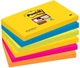 Стикеры 3M Super Sticky Post-It цветные 6 блоков по 90 листов 76 мм х 127 мм - изображение 1