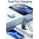 Сетевое зарядное устройство Essager 33W GaN III PD USB-C+USB-A с дисплеем - изображение 3