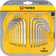 Набір інструментів Topex ключі шестигранні HEX и Torx, набір 18 шт.*1 уп. (35D952) - зображення 2