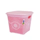 Корзина з кришкою глубокая ASUDE Plastik 12л, рожевий (ASD172-рож) - изображение 1
