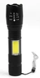 Ручной LED фонарь аккумуляторный фонарик и боковая COB лампа USB зарядка UKC BL-Т6-29 5385 - изображение 4