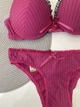 Комплект нижнего белья в полоску Closer Caroline Малиновый 75B/M (MR408) - изображение 4