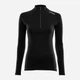 Термокофта жіноча зимова спортивна вовняна Aclima WarmWool 200 Mock Neck Women 103257 M Jet Black (7034041059577) - зображення 1