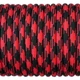Шнур-паракорд (Paracord Type III 550 - 4 мм) Camo Black & Red 070 10 м. - изображение 1