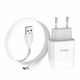 СЗУ Hoco C73A 2xUSB 2.4A/Cable Type-C white - зображення 1