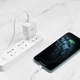 Мережевий зарядний пристрій з кабелем HOCO C76A Plus Speed source PD20W charger set(C to iP) White (6931474746924) - изображение 6