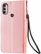 Чехол книжка Motorola E40 (чехол кот и дерево) Rose Gold (30370-27) - изображение 2