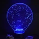 Акриловий світильник "Зоряне небо" 3D LED нічник з реальним розташуванням зірок за датою (16 кольорів світіння) з пультом ДК під замовлення (НЧ0027) - зображення 1