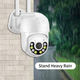 Уличная IP камера видео наблюдения с WIFI и 4G Smart 15A-PTZ 4Mp, APP ICSEE поворотная, ночная съёмка, интерком + Карта 64Гб - изображение 8