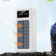 Power Bank на солнечной батарее Kamry 30000 mAh (реальная ёмкость) 2хUSB и встроенные кабеля MicroUSB/Lightning/Type-C/USB Белый - изображение 3