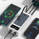 Power Bank на солнечной батарее Kamry 30000 mAh (реальная ёмкость) 2хUSB и встроенные кабеля MicroUSB/Lightning/Type-C/USB Белый - изображение 7