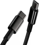 Кабель Baseus Tungsten Gold Fast Charging Data Cable Type-C to Type-C 100 W 1 м Black - зображення 2